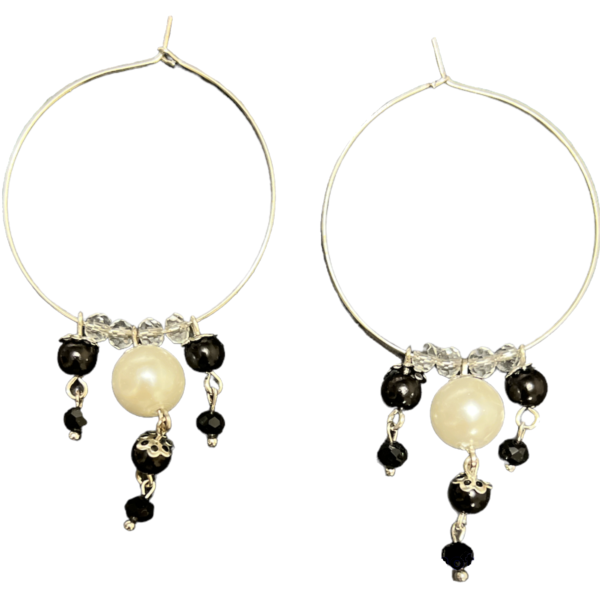 chhan chhan black handmade earrings