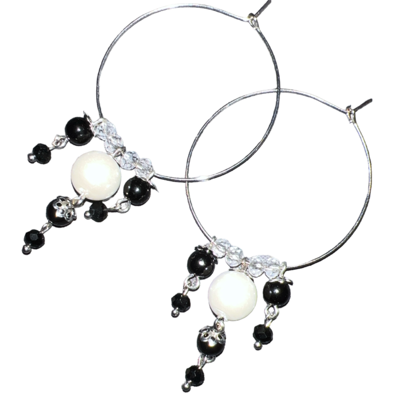 chhan chhan black handmade earrings