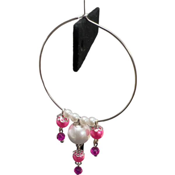 chhan chhan pink handmade earrings