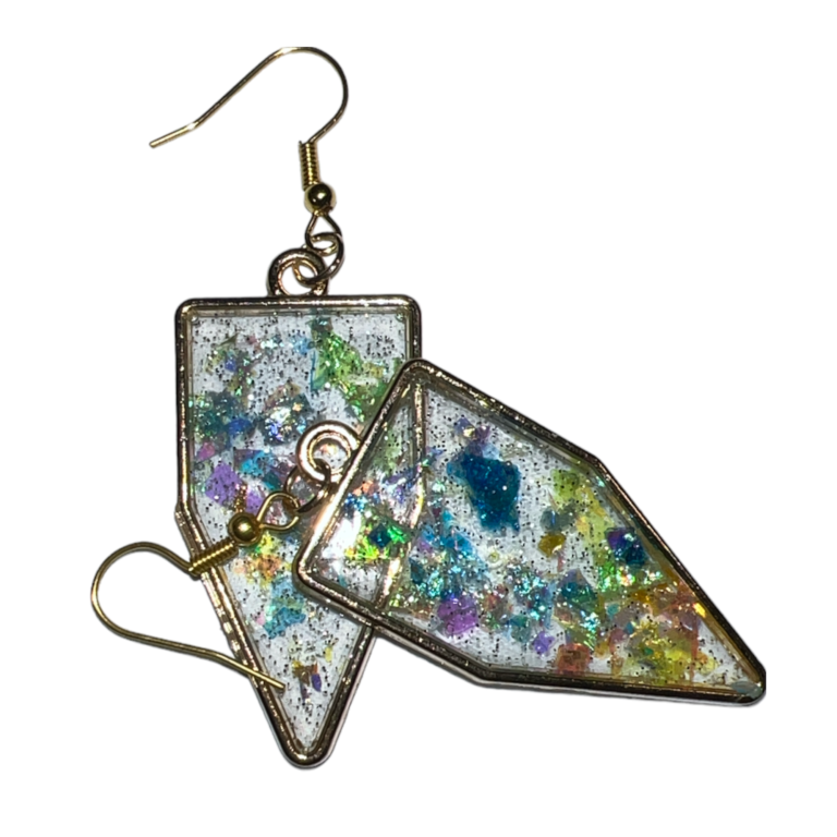 Transparent Self handmade resin earrings (1)