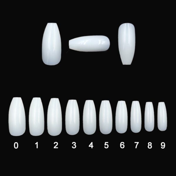 500 transparent / natural fake nails - Image 7