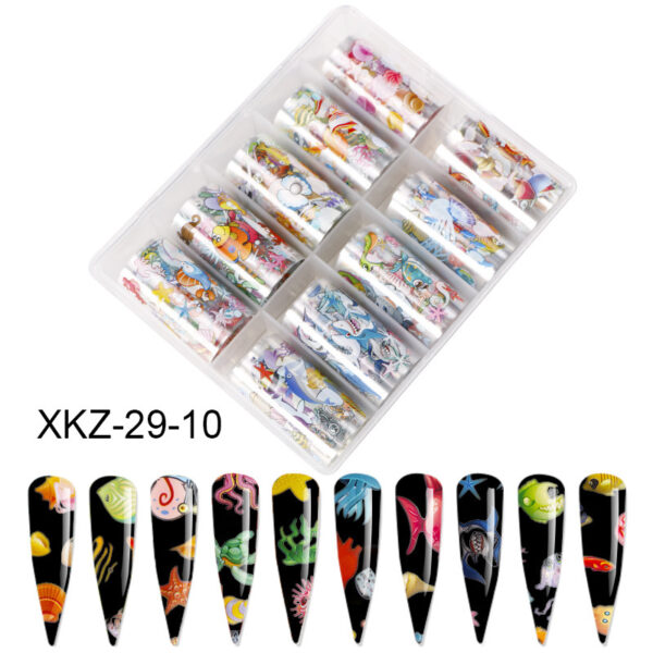 Nail Butterfly Laser Star Transfer Paper Diy European And American Nail Star Transfer Paper Sticker - Image 7