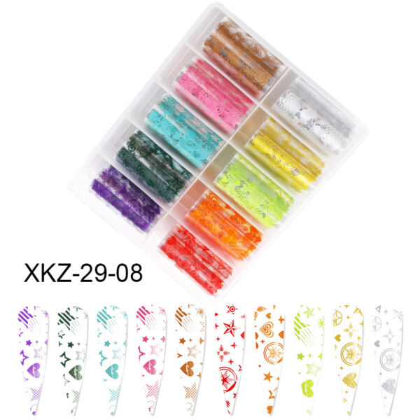 Nail Butterfly Laser Star Transfer Paper Diy European And American Nail Star Transfer Paper Sticker - Image 5