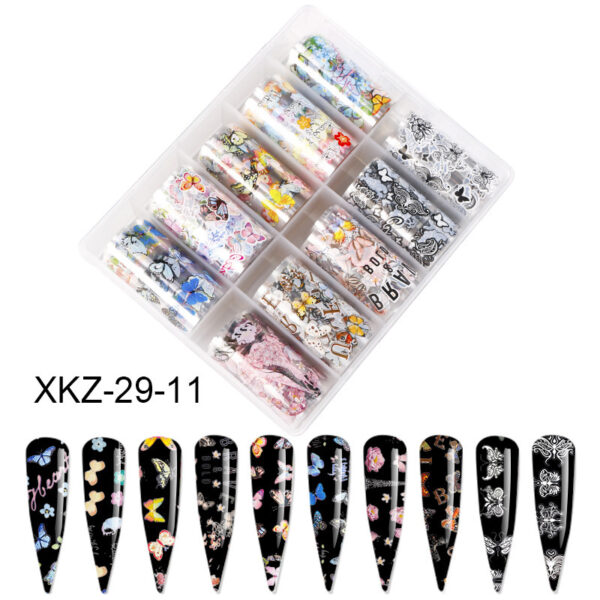 Nail Butterfly Laser Star Transfer Paper Diy European And American Nail Star Transfer Paper Sticker - Image 8