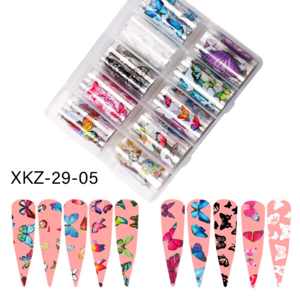 Nail Butterfly Laser Star Transfer Paper Diy European And American Nail Star Transfer Paper Sticker - Image 2