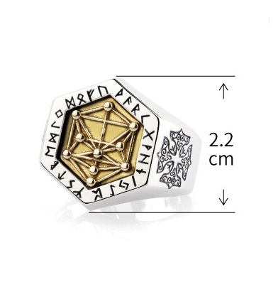 S925 Silver Nordic Viking Lucky Tree Ring For Men - Image 6