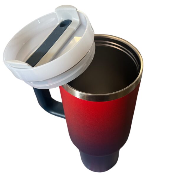Stainless Steel Tumbler with Handle, Straw and Lid | 40oz | insulated Reusable Cup - Image 39