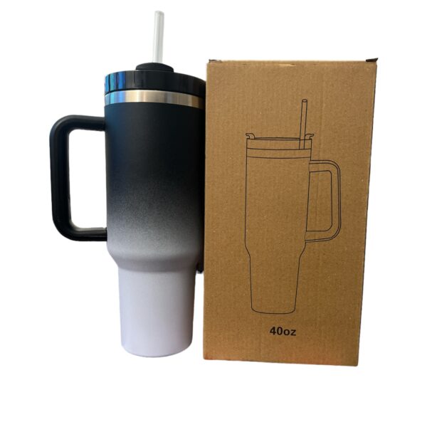 Stainless Steel Tumbler with Handle, Straw and Lid | 40oz | insulated Reusable Cup - Image 59