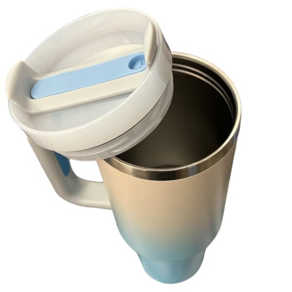 Stainless Steel Tumbler with Handle, Straw and Lid | 40oz | insulated Reusable Cup - Image 28