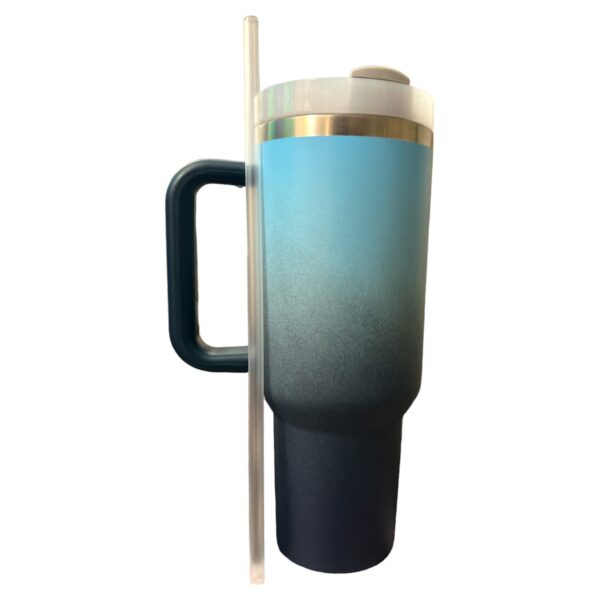 Stainless Steel Tumbler with Handle, Straw and Lid | 40oz | insulated Reusable Cup - Image 33