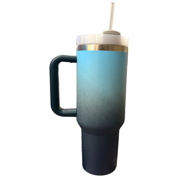 Stainless Steel Tumbler with Handle, Straw and Lid | 40oz | insulated Reusable Cup - Image 32