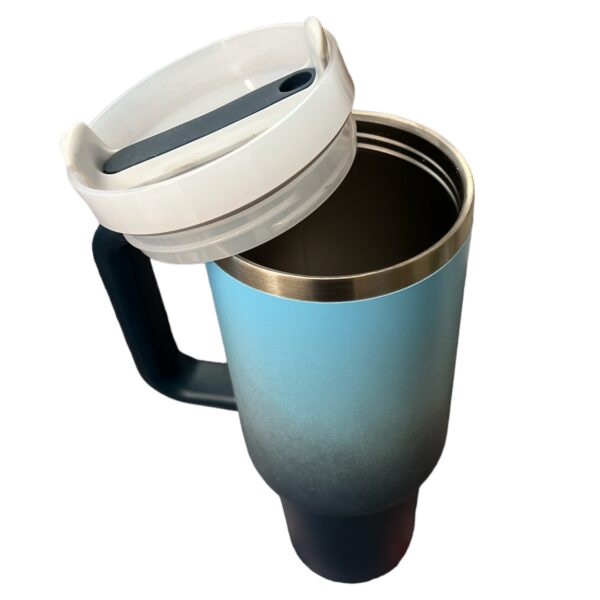 Stainless Steel Tumbler with Handle, Straw and Lid | 40oz | insulated Reusable Cup - Image 25