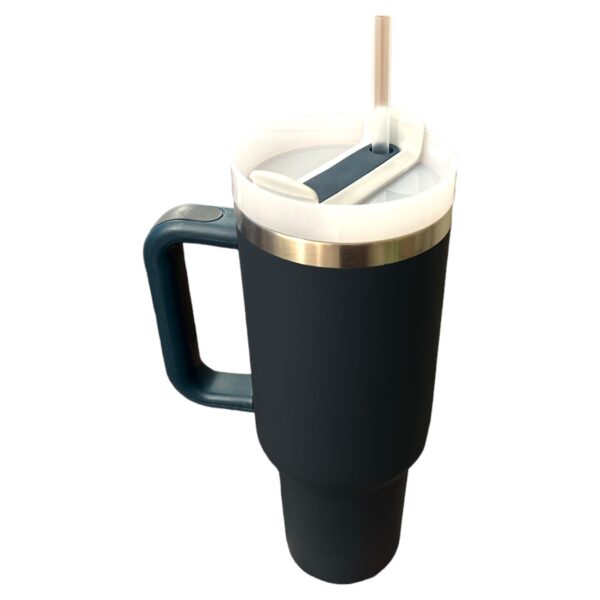 Stainless Steel Tumbler with Handle, Straw and Lid | 40oz | insulated Reusable Cup - Image 44