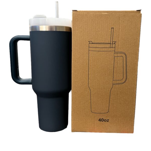Stainless Steel Tumbler with Handle, Straw and Lid | 40oz | insulated Reusable Cup - Image 43
