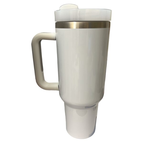 Stainless Steel Tumbler with Handle, Straw and Lid | 40oz | insulated Reusable Cup - Image 6