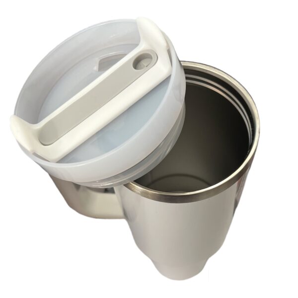 Stainless Steel Tumbler with Handle, Straw and Lid | 40oz | insulated Reusable Cup - Image 5