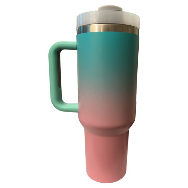 Stainless Steel Tumbler with Handle, Straw and Lid | 40oz | insulated Reusable Cup - Image 13