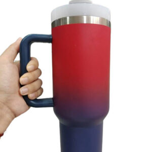 Stainless Steel Tumbler with Handle, Straw and Lid | 40oz | insulated Reusable Cup
